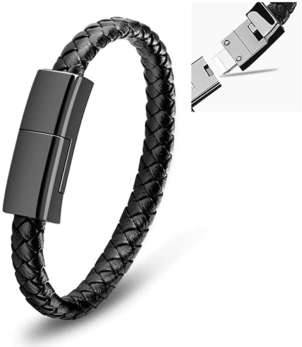

USB Charging Cable Bracelet Data Charging Cord for iPhone Plus X XR Xs Max USB C cable for samsung HUAWEI xiaomi Micro cable
