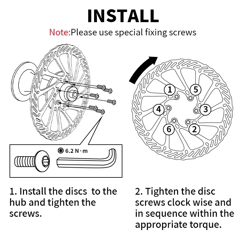 BUCKLOS G3 Велосипедный тормозной дисковый ротор 160 мм 180 203 для горного и дорожного