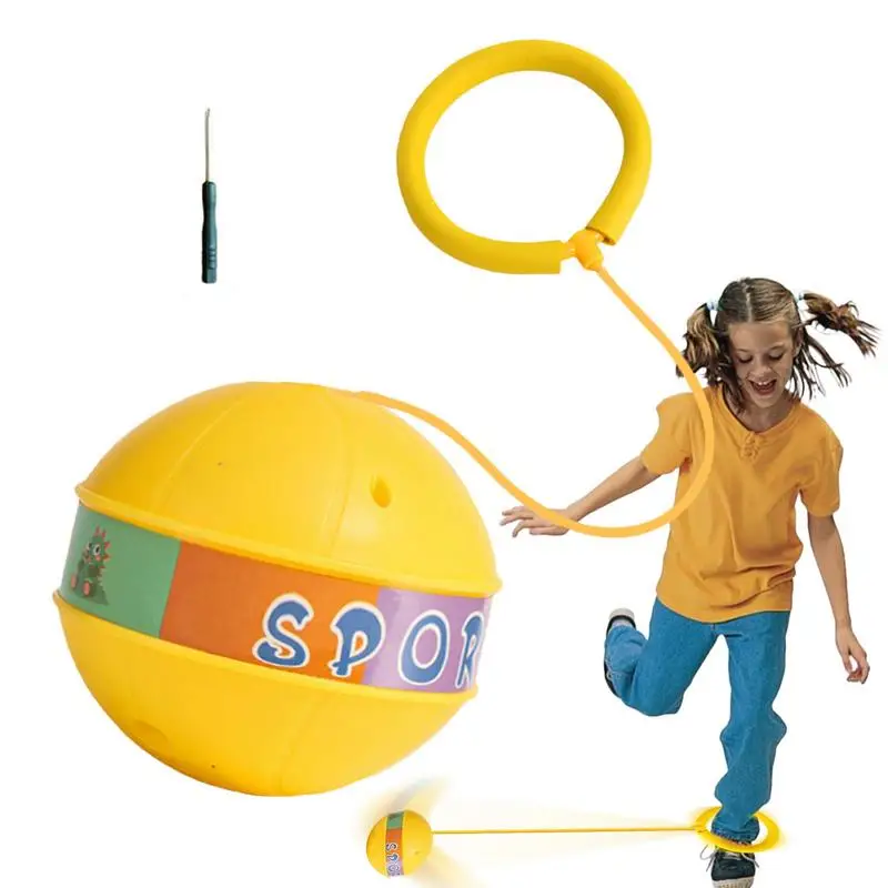 

Foot Flashing Skip Ball Glowing Jumping Ball Game Portable Swing Skip Ball Game Skip Ball Jumping Ball For Bouncing Games And