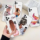 Милый женский чехол для телефона iPhone 11 12 6S 7 8 Plus XS XR SE 2020, Модный женский чехол, мягкий чехол из ТПУ для Capa iPhone 12 8 13Pro Max, чехол