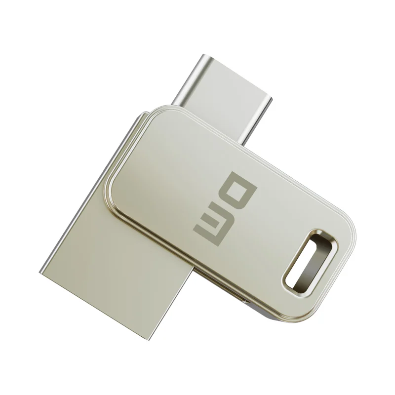 Фото DM PD060 Двухпортовый флеш-накопитель USB 3.2 Gen1 Type-C + Type-A OTG для Android / iOS / ПК / Mac №1