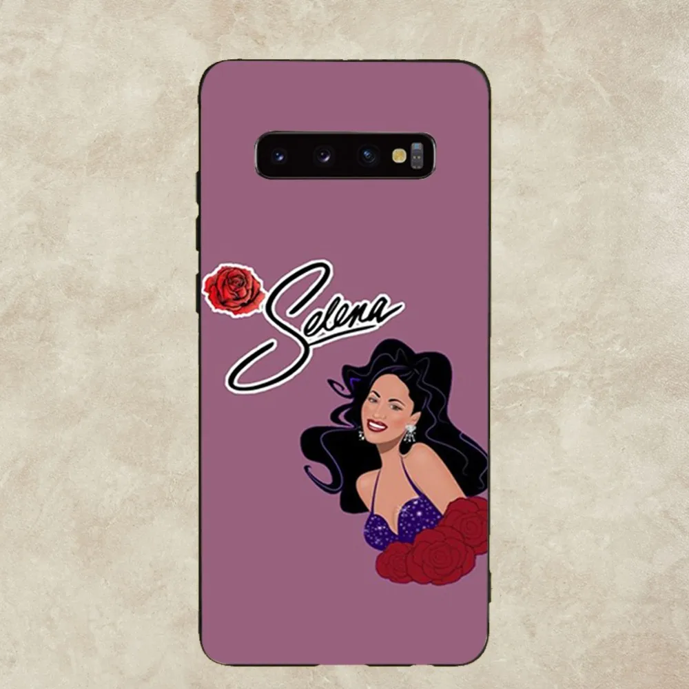 Чехол для телефона S-Selena Q-Quintanilla siinger Samsung Galaxy A52 A12 A51 S21 Edge S22 ULTRA S23 S20LITE Plus Ultra Black Cover