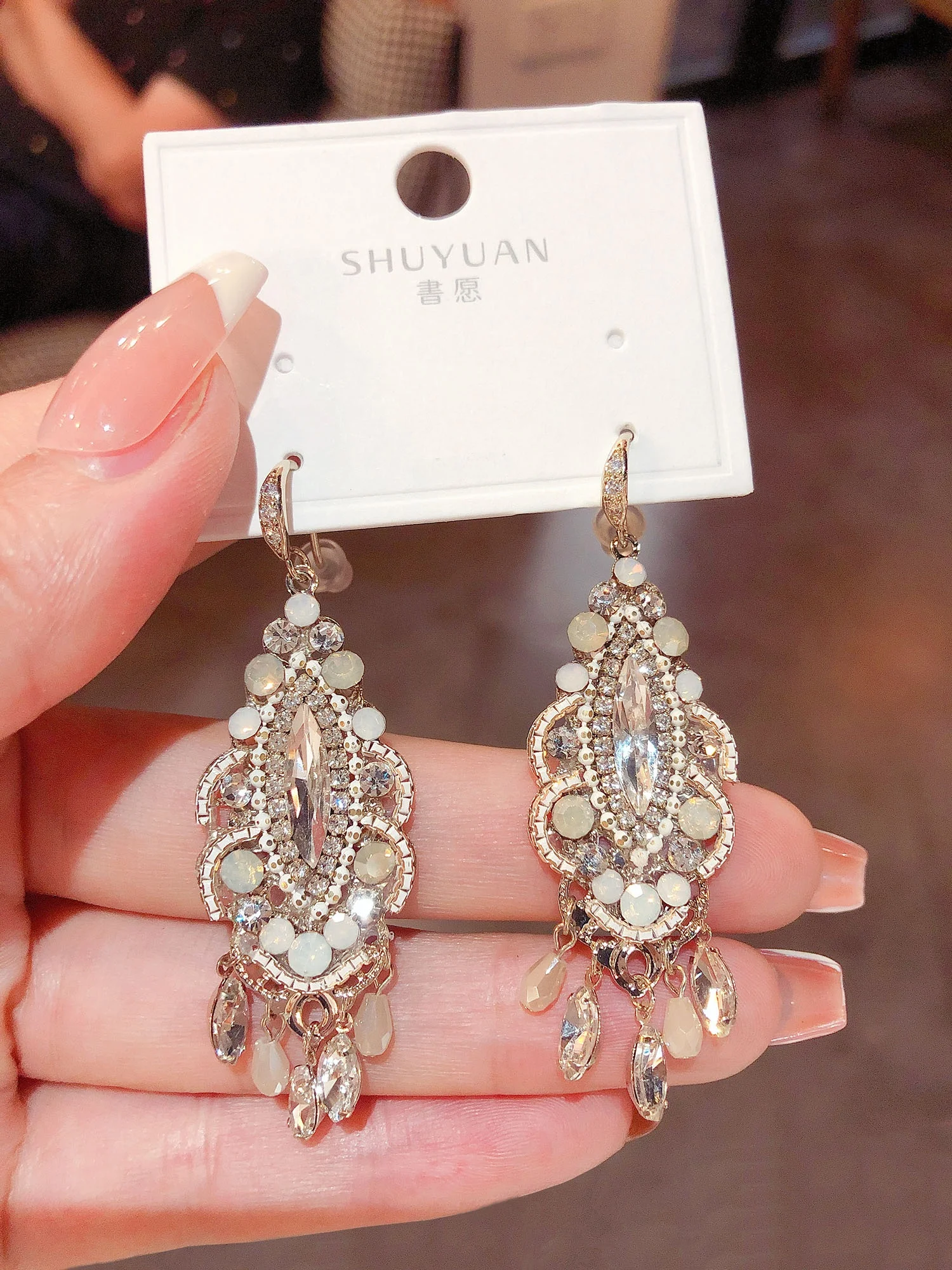 Высококачественные серьги с кристаллами в стиле ретро Palace Sle новинка 2023 модные