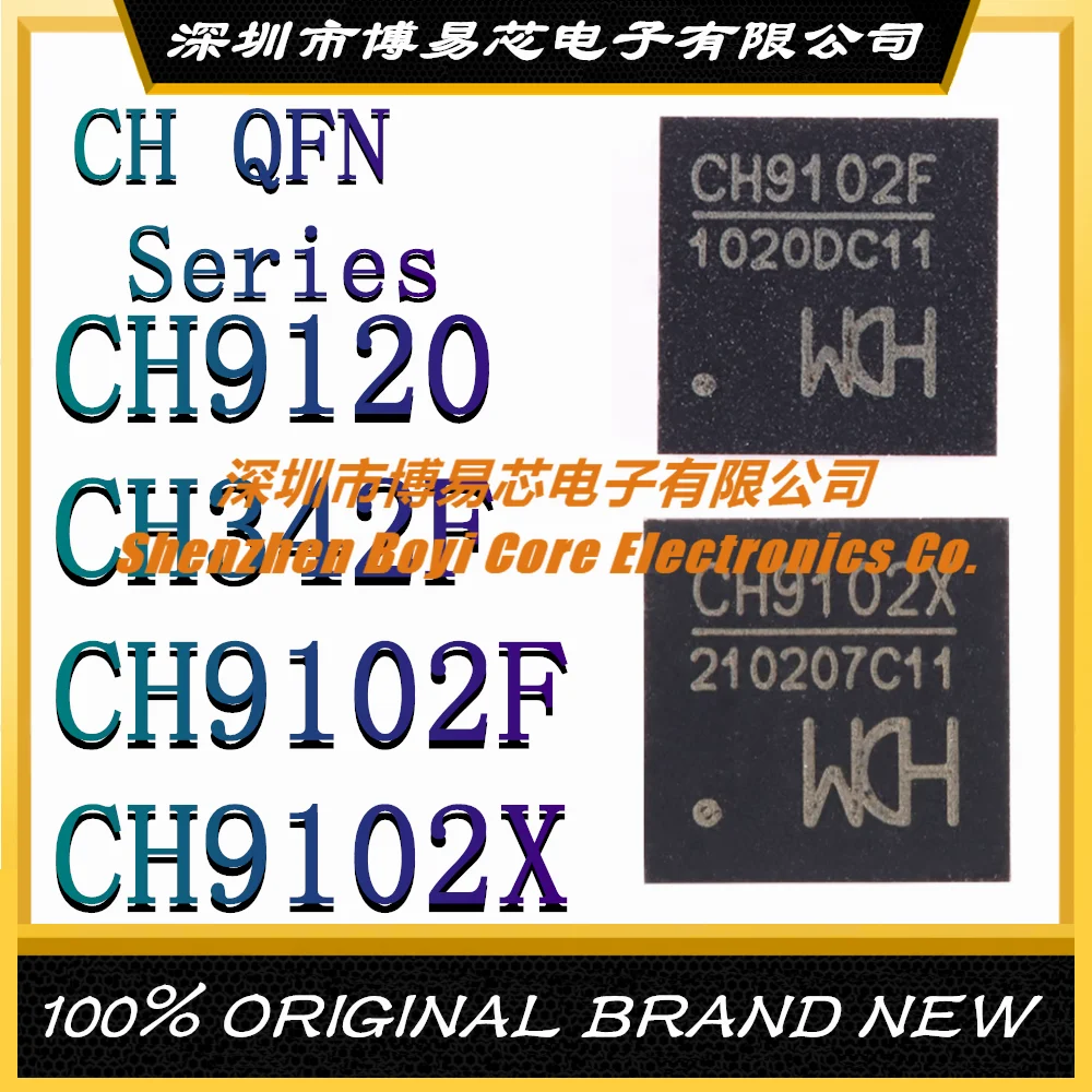 

CH9120 CH342F CH9102F CH9102X Package QFN-24 28 Transceiver Protocol Class: USB 2.0 Data Rate: 12Mbps File Management Chip