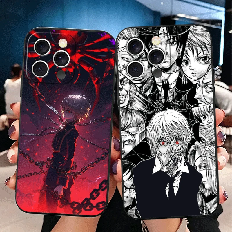 Фото Чехол для телефона Hunter X-Hunters Kurapika, мягкий, для iPhone 11, 13, 14, 15, 16 Pro Max, 17 Air, 16E, 12 Mini, 7, черный, задняя крышка (футляр) №2