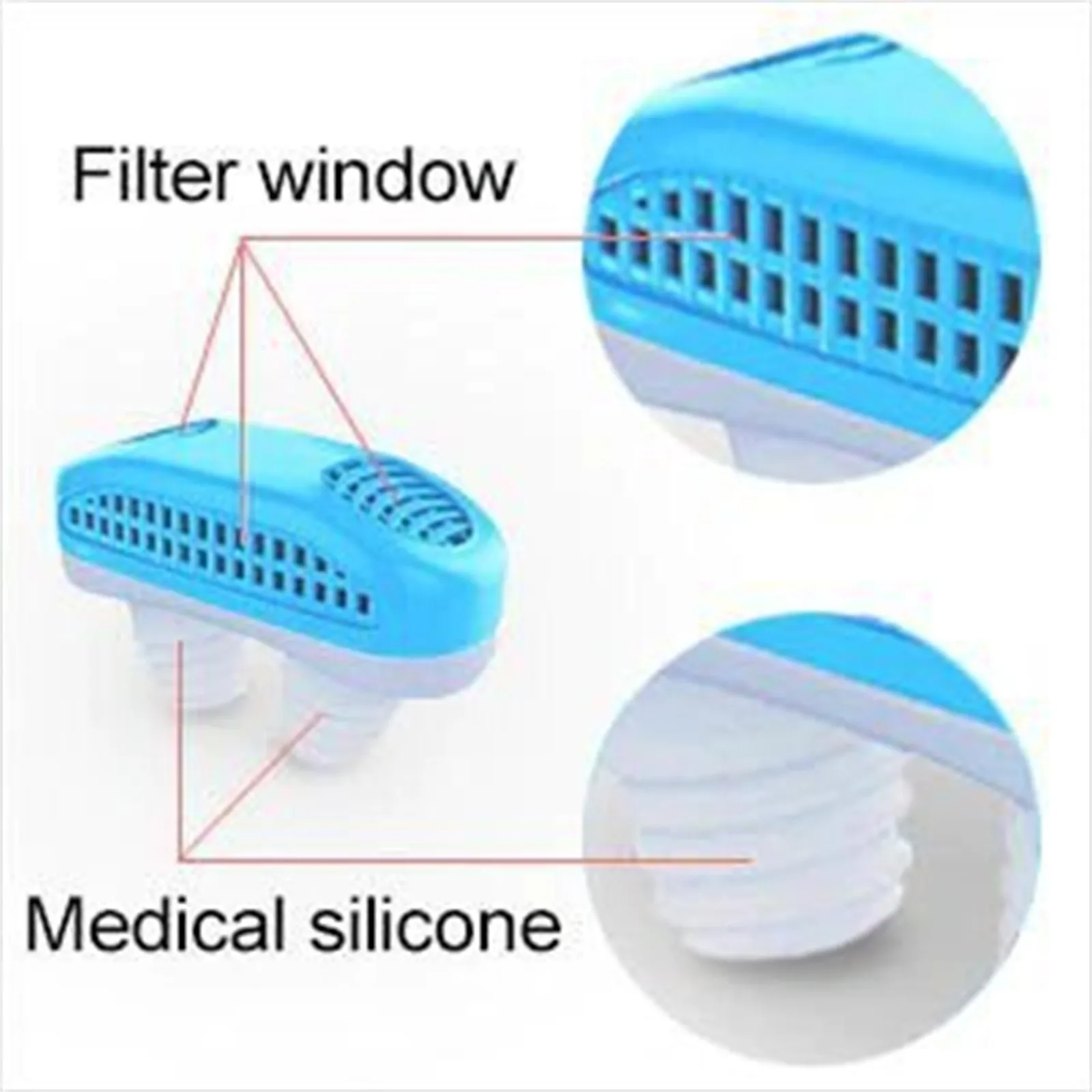 Устройство против храпа при загруженности носа Очищающий респиратор от