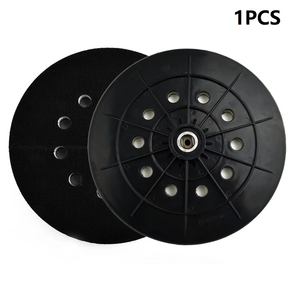 9 Inch 215mm 10 Holes Black Backup Pad With 6mm Thread For Dustless Sanders Cable Sanders Power Tools Accessories
