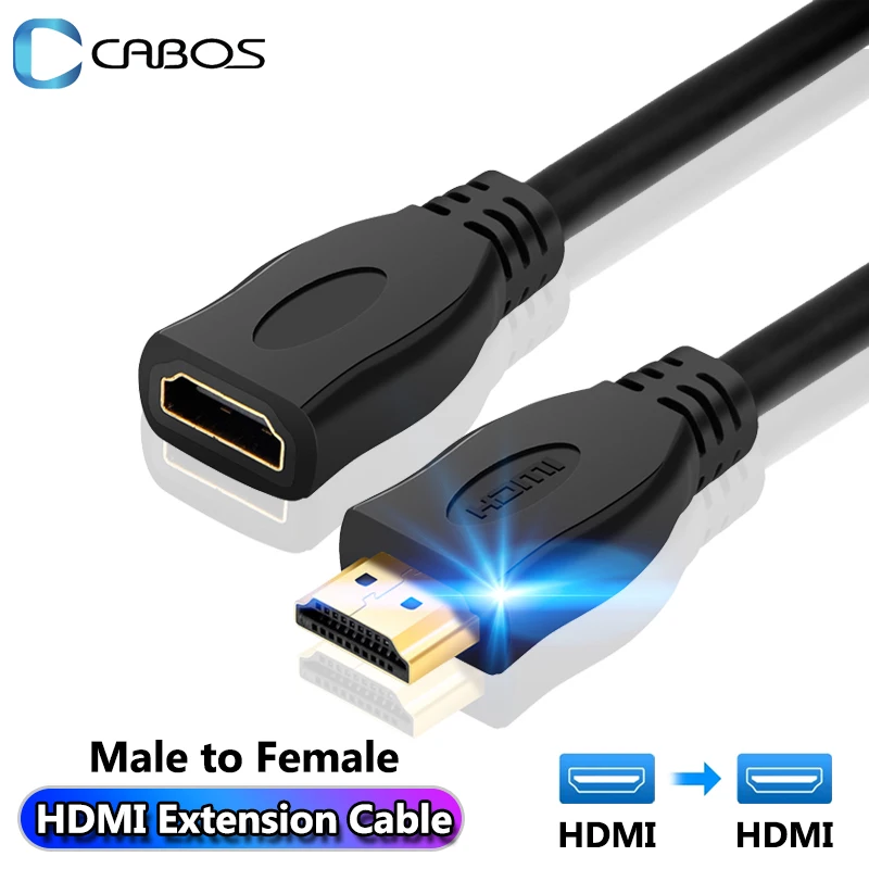 HDMI-совместимый удлинительный кабель-адаптер 1080P разъем папа-мама HDMI-удлинитель
