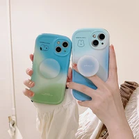 cartoon snoopy cute rabbit gradient color bring support phone cases for iphone 13 12 11 pro max xr xs max x couple soft cover