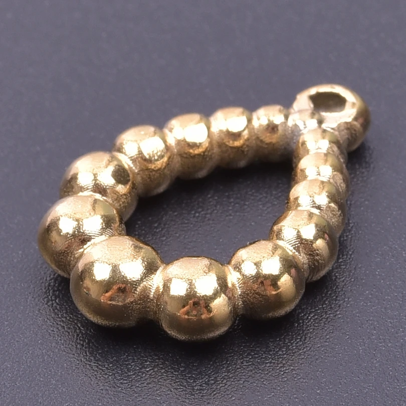 3pcs Hollow Out Charms Stereoscopic Water Droplet Shape Pendants For Jewelry Earrings Necklaces Geometric Oval Crafts Component