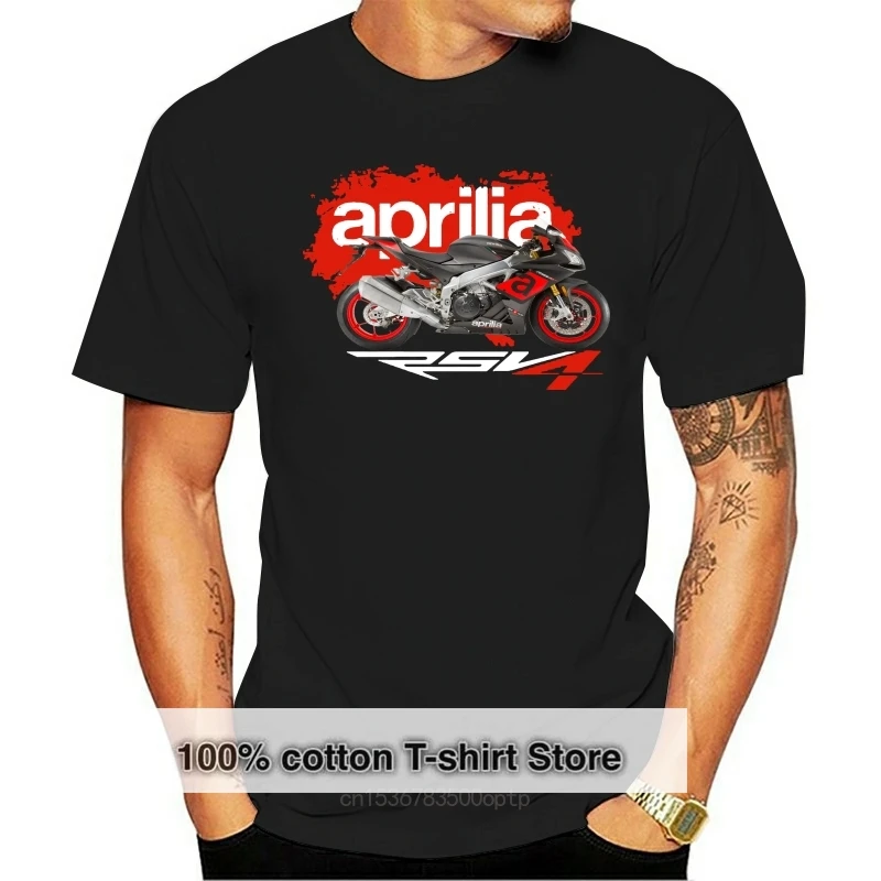 

Men T shirt Classic Aprilia Rsv4 Motorrad Biker funny t-shirt novelty tshirt women