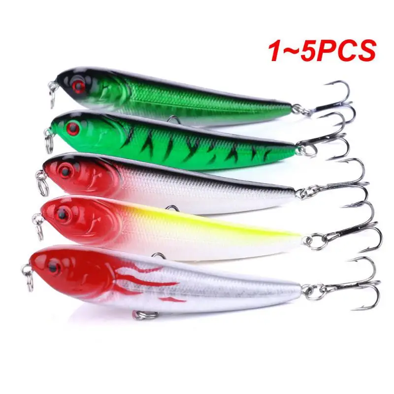 

1~5PCS Mini Pencil Fishing Lure 5.5g/7cm Top Water Hard Fishing Lure Artifical Fishing Bait