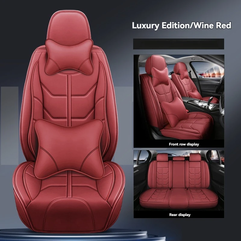 5-местный кожаный чехол для автомобильного сиденья из наппа отличного качества