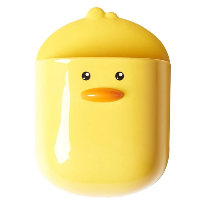 

Настенный держатель для хранения желтой утки, сверхмощный органайзер, артефакт для зубных щеток, контейнер для зубной пасты, полки для ванной комнаты