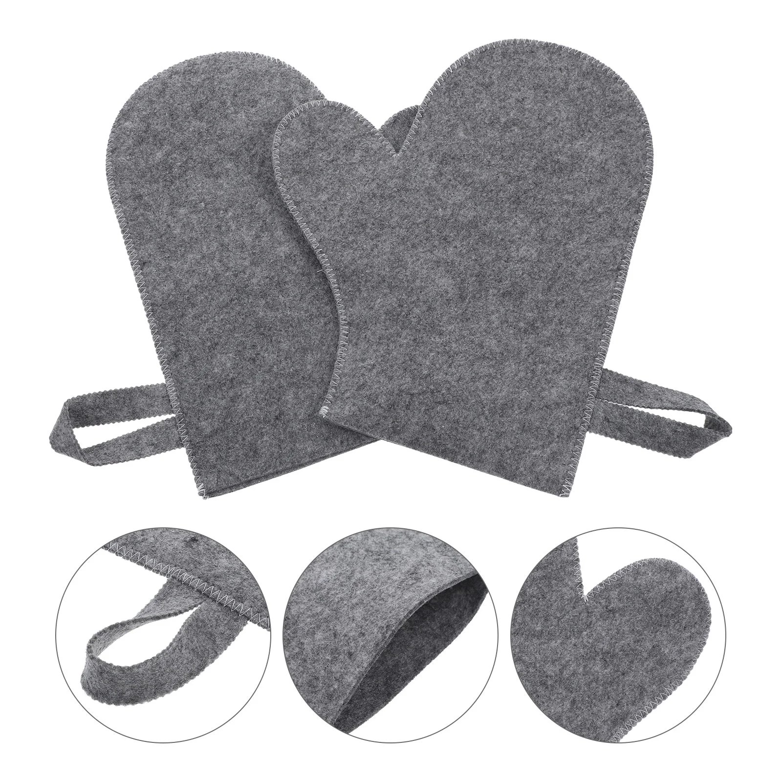 

Exfoliating Cleanser Mitt Felt Sauna Gloves Body Towels Shower Comfortable Bath