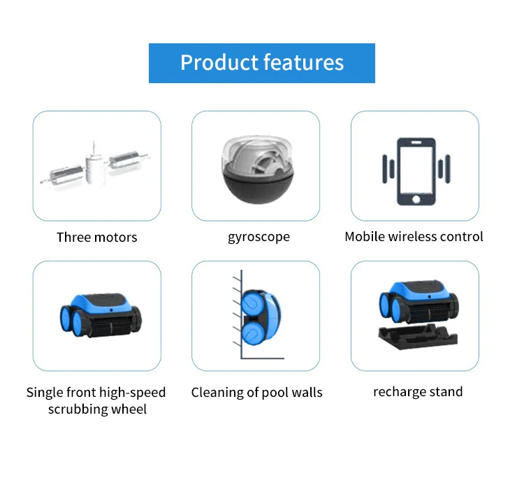 Автоматический Роботизированный очиститель для бассейна 300-600 м2
