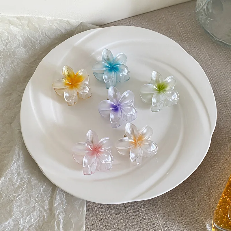 Маленькая заколка для волос с цветком яйца женская на затылке новый градиент