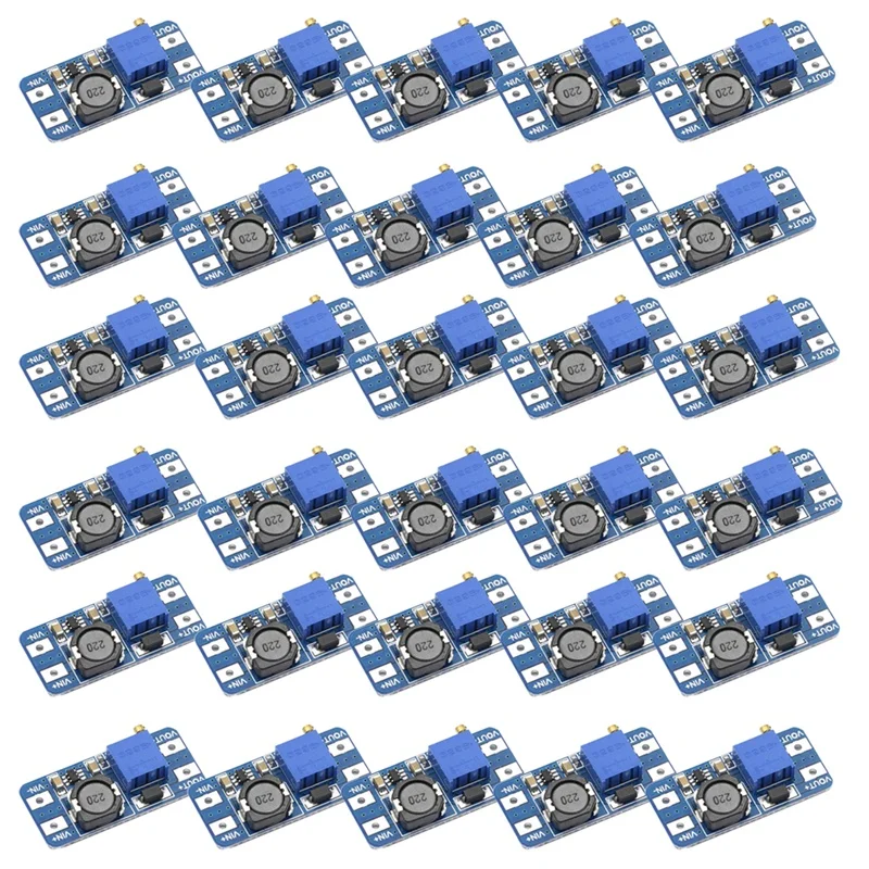 

30PCS MT3608 DC-DC Step Up Converter Booster Power Supply Module Boost Step-Up Board MAX Output 28V 2A