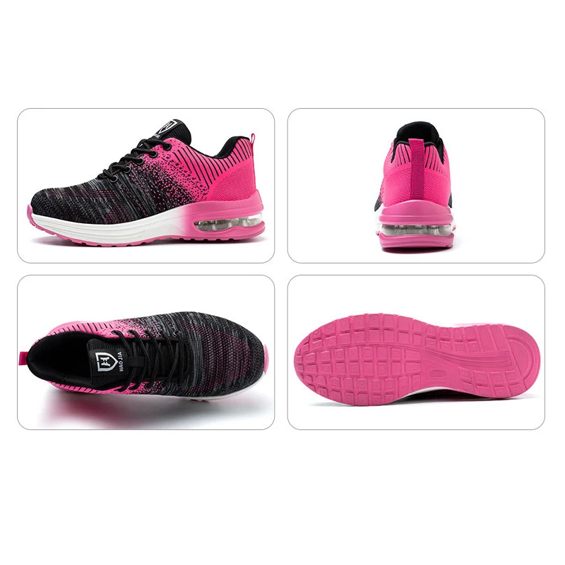 DianSen Summer Light Breathable Sneaker For Women Anti-Puncture & Anti Puncture Work Shoes Platform Boots Mesh Casual