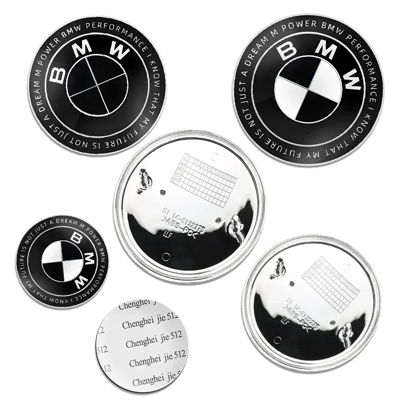 1 шт. полностью черные 45 мм 74 82 задние значки багажника эмблема на переднем капоте