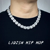 hip hop 13mm micro pave prong cubic zircon alloy tennis chain bracelet necklace bling mens for men women cuban chain bar jewelry