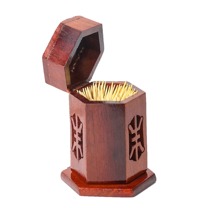 

Деревянный держатель для зубочисток, 1 шт., ватные палочки из красного дерева в китайском стиле для кухни, ресторана, оптовая продажа, принадлежности для зубочисток для комнаты и стола