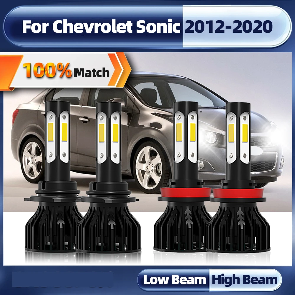 

9005 HB3 H11 Canbus Led Headlights Bulb 240W 40000LM Turbo Lamp 12V 6000K Car Light For Chevrolet Sonic 2012-2017 2018 2019 2020