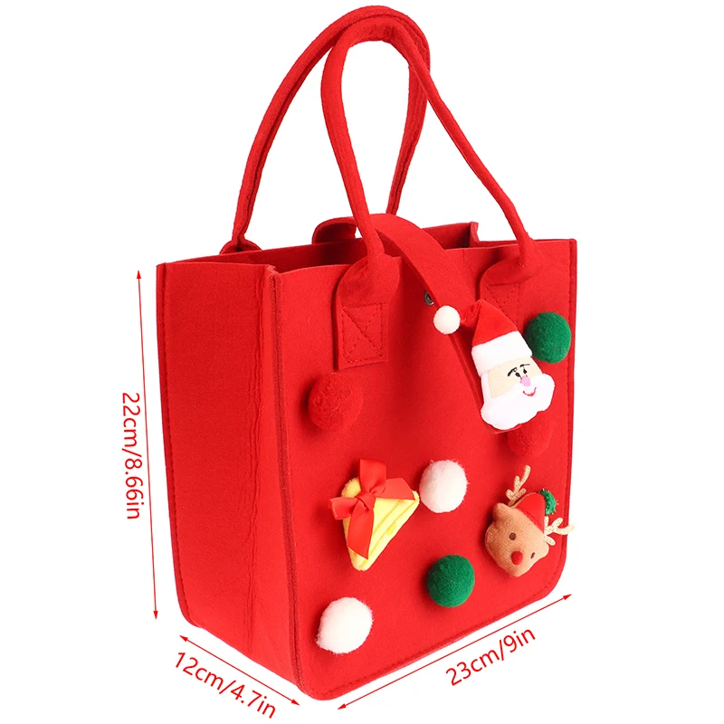 Фетровая рождественская подарочная сумка большой емкости креативный мешок