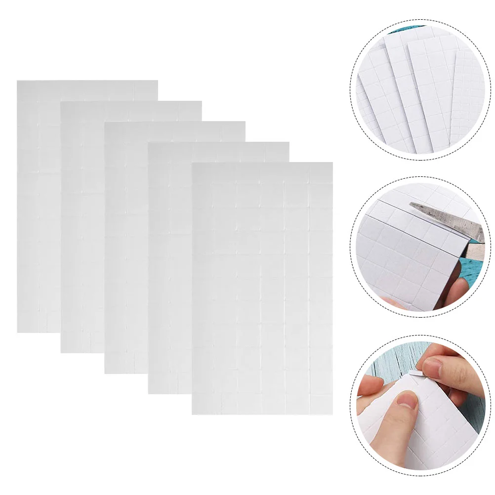 5 листов ковровой ленты двухсторонняя пенопластовая лента для поделок двойные