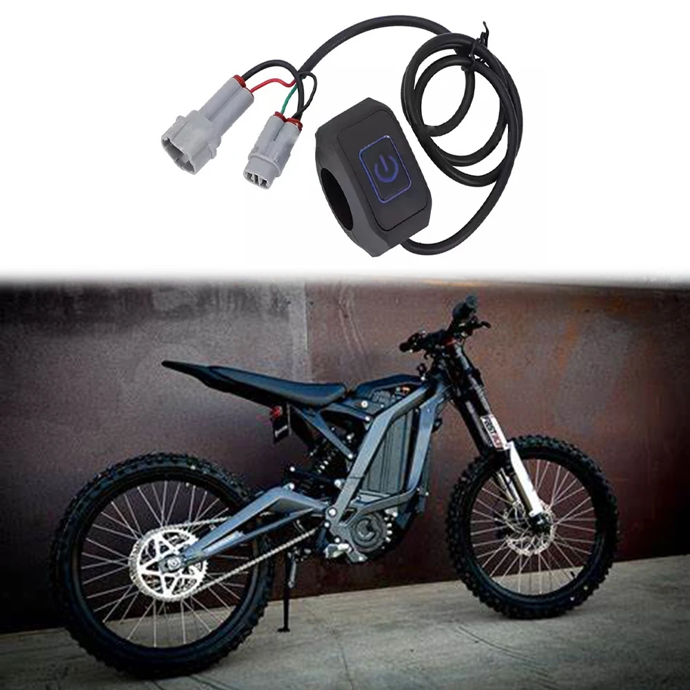 

Sur Ron Off Road PLUG AND PLAY Headlight Switch Light IP65 Black Blue Rubber Copper Durable Stable For Sur-Ron Surron Bee X
