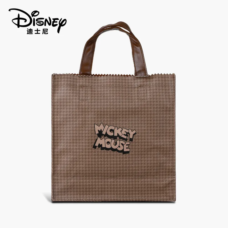 Disney Bag Mickey One-shoulder Bag Women's Vintage Tote Bag Thousand Bird Check Tote Stylish Women's Cross Bag Tote Bag