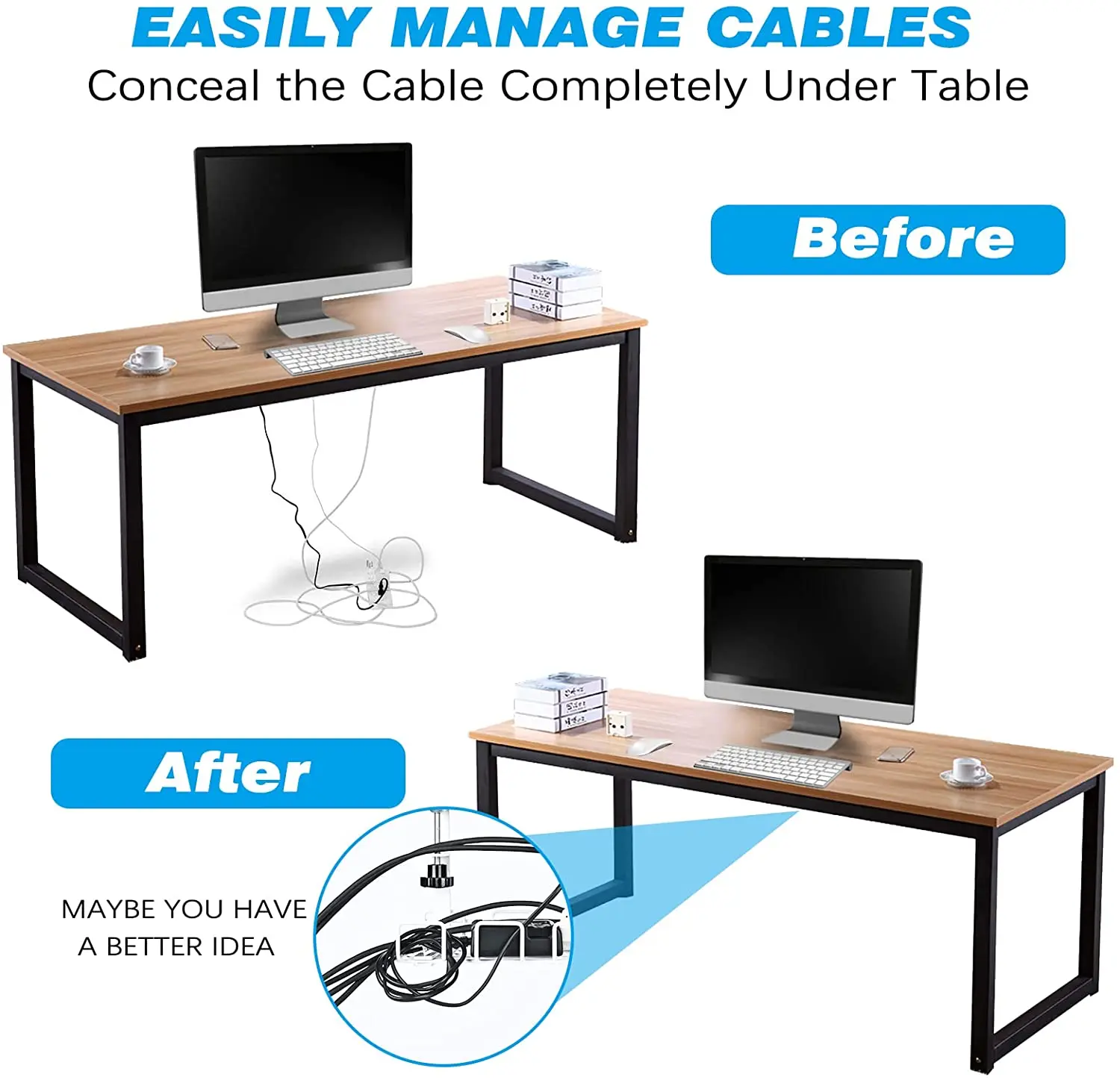 Управление кабелями под настольным лотком органайзер для шнура 15 75 дюйма столом