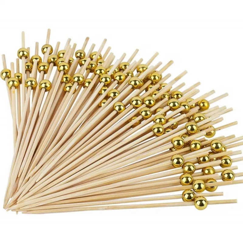 

Бамбуковые фруктовые палочки белые 12 см 100 шт