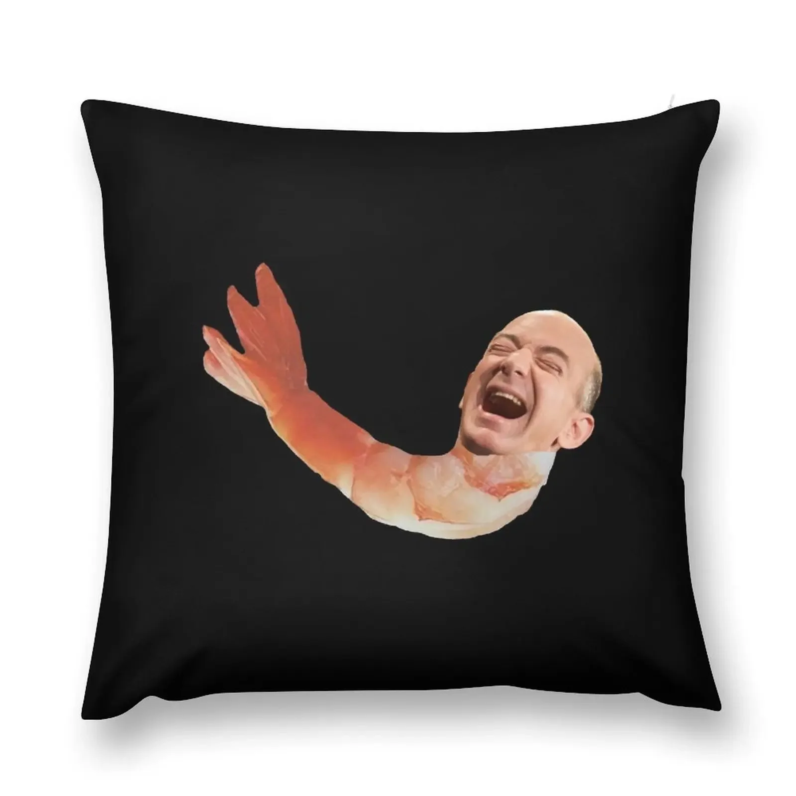 Декоративная подушка Jeff Bezos с креветками чехол для дивана рождественские