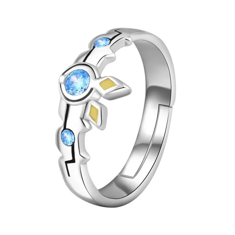 

Anime No Game No Life ZERO Ring Stephanie Dola Jibril 925 Sterling Silver Adjustable Finger Rings Fashion Jewelry Cosplay Props