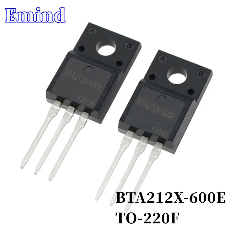 

20/50/100/200/500Pcs BTA212X-600E BTA212X Triac 12A/600V TO-220F Plastic Package DIP Thyristor Large Chip