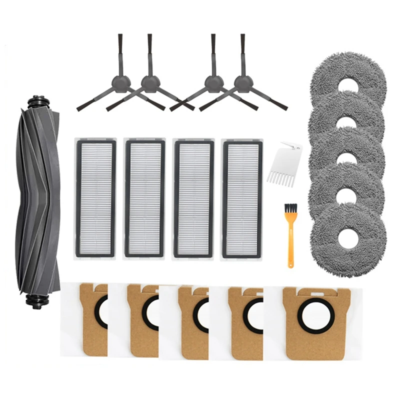 

Сменная насадка для робота-пылесоса Xiaomi Mijia OMNI 3S Dreame B108CN, роликовая боковая щетка, фильтр НЕРА, насадка на швабру