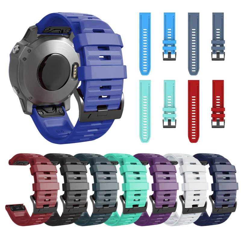 

Ремешок силиконовый для наручных часов Garmin fenix6, 15 цветов