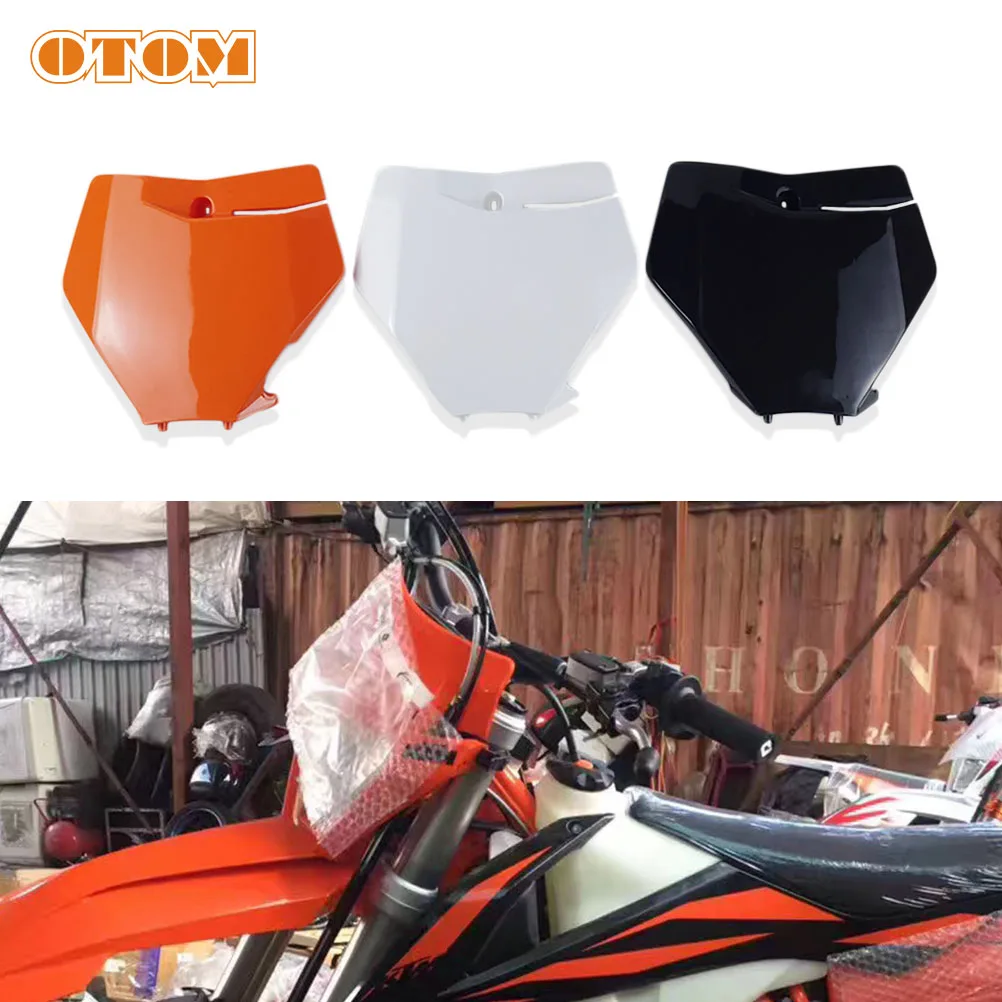 

OTOM Motorcycle Front Number Plates Motocross Enduro Dirt Pit Bike Fender Mudguard Plastic Cover For KTM SX SXF XC-F 125 250 450