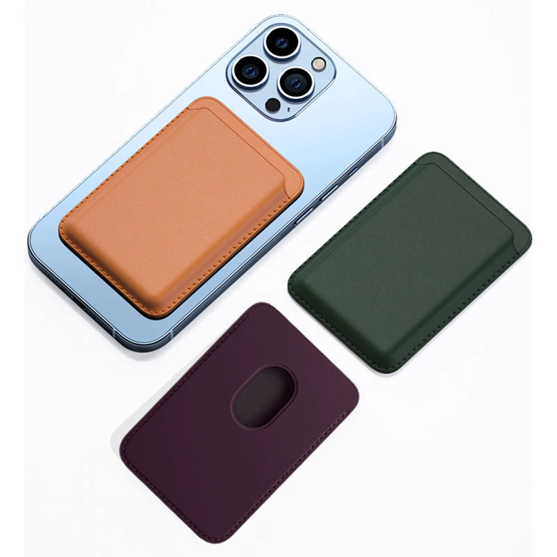 Официальный Магнитный кожаный кошелек Macsafe чехол с держателем для карт iPhone 12 11 13