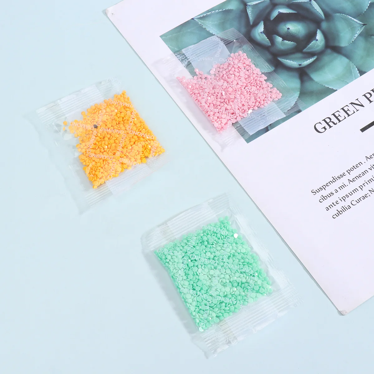 

Rhinestones Diamond Nail Painting Rhinestone Embroidery Crystal Resin Round Beads Flatback Stickers Cross Bling Stones Kit Flat