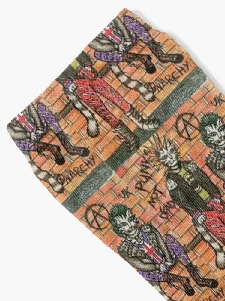 Носки Punk Rock Cats роскошные мужские носки для бега женские
