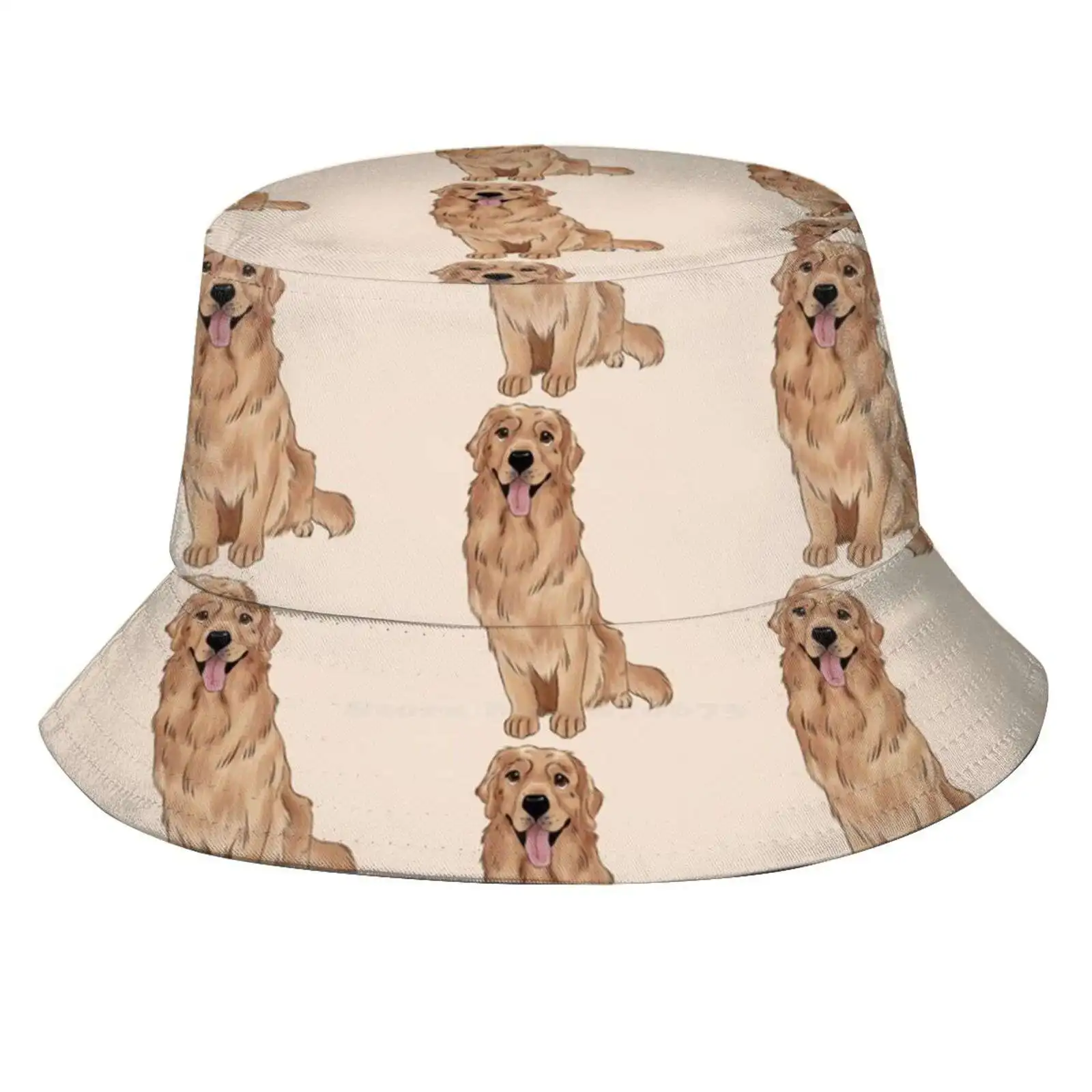 

Golden Retriever Women Men Fisherman Hats Bucket Caps Dogs Puppy Puppies Animals Golden Retriever Pet Cute Love Adorable