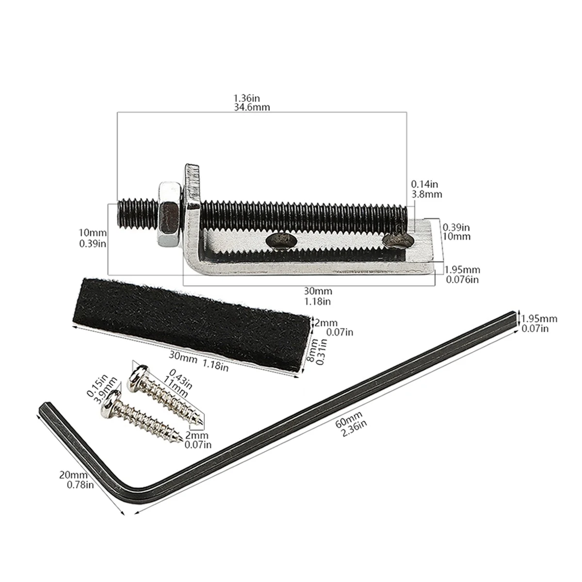 Стабилизатор моста трехоло Stopper для гитары Floyd Rose Schaller