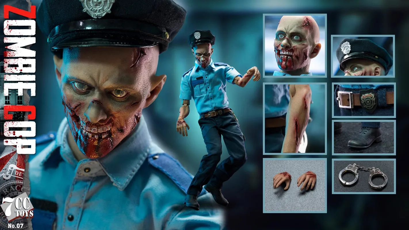 7CC TOYS 07 1/6 Male Police ZOMBIE COP NO07 Full Set 12 inch Action Figure