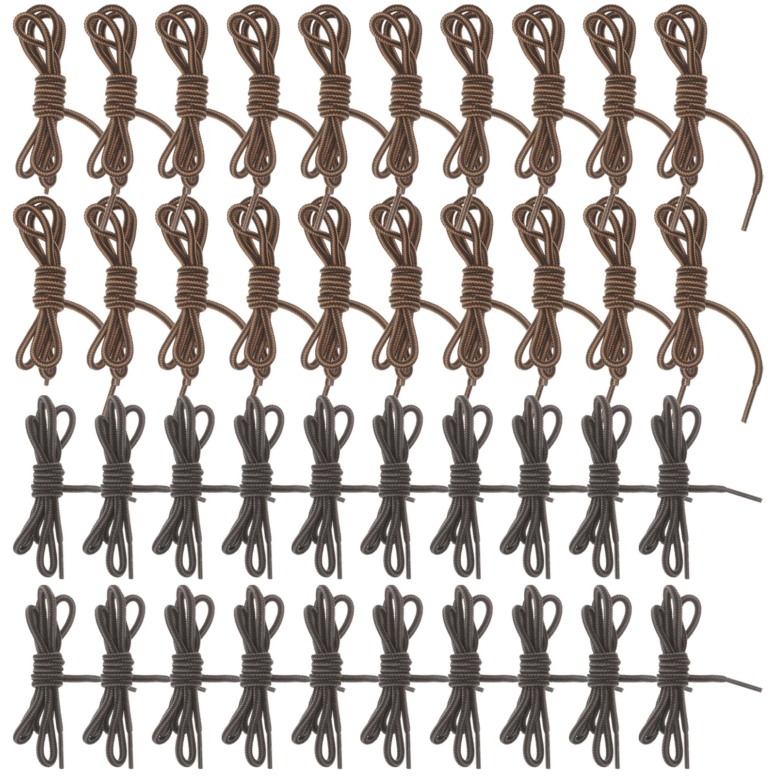 

10 Pairs Flat Dress Shoes Shoelaces Sneakers Slip Flats Women Polyester Walking