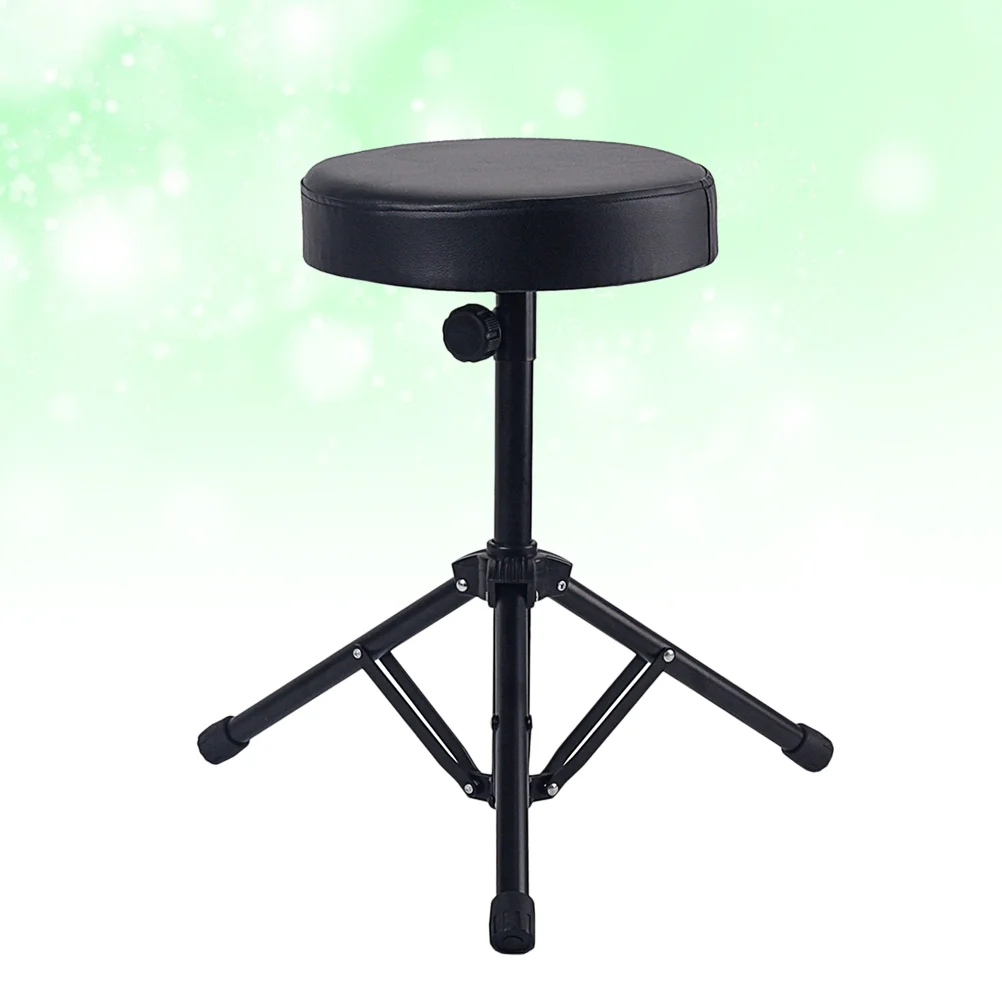 

D26 Adjustable Drum Throne Seat Drummers Stool Stand Chair Folding Stool Rock-Band Piano Chair Seat With Comfortable Padded