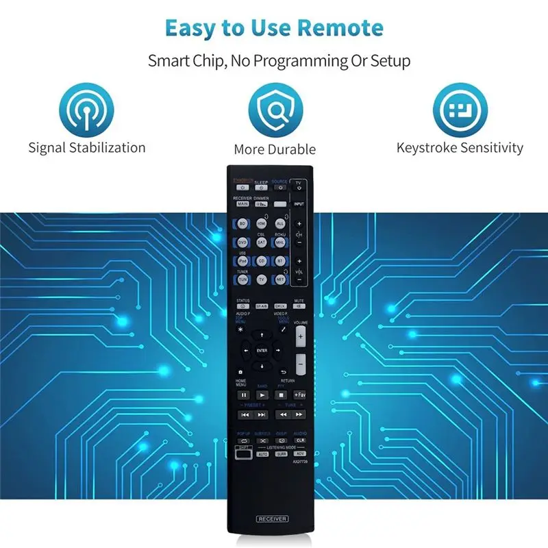 Фото AXD7739 Запасной пульт дистанционного управления для AV-ресивера Pioneer VSX-830-K VSX-45 VSX-830 VSX-90-A25R №4