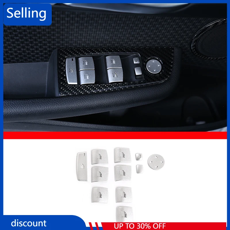 

For BMW 1 3 4 5 Series X1 X2 X3 X4 X5 X6 Stainless Sliver Car Window Lift Button Switch Frame Cover Trim Decoration Accessories