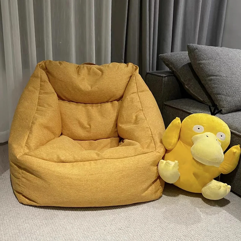 

Filler Lazy Sofa Bean Bag Couch Fluffy Recliner Bedroom Bean Bag Floor Single Nordic Sofa Inflavel Letto Furniture Living Room
